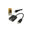 Adaptador HDMI Para VGA Áudio Cabo P2 3